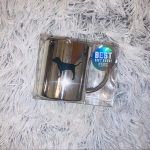 |PINK| Silver Metallic Coffee Mug